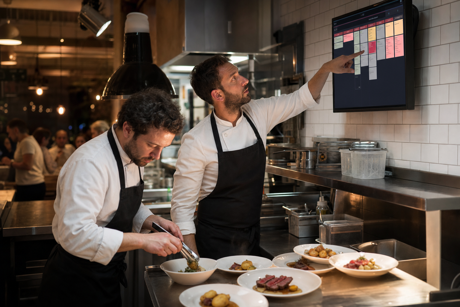 Kitchen Display System per cucina ristorante